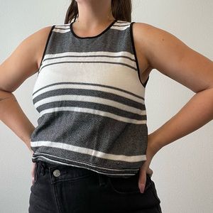 Striped sleeveless top